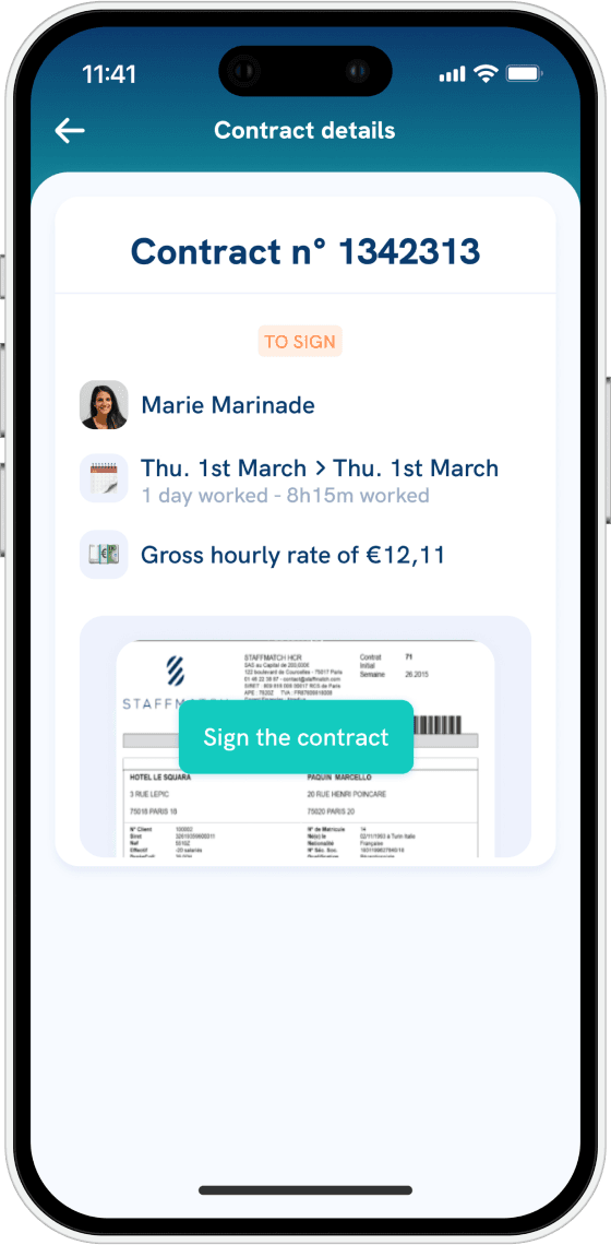 Interim client application: orders, dashboard and contracts in one click!