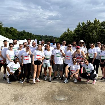 Members of the Staffmatch team during the “Course des Héros”.